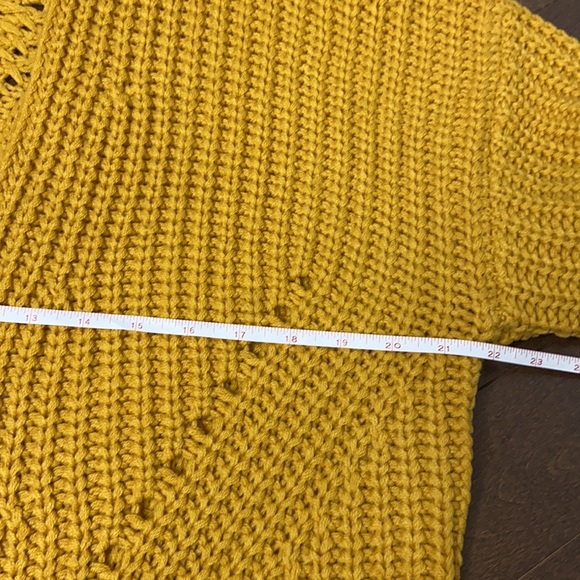 Mustard Yellow Open Front Cardigan - Picture 9 of 13